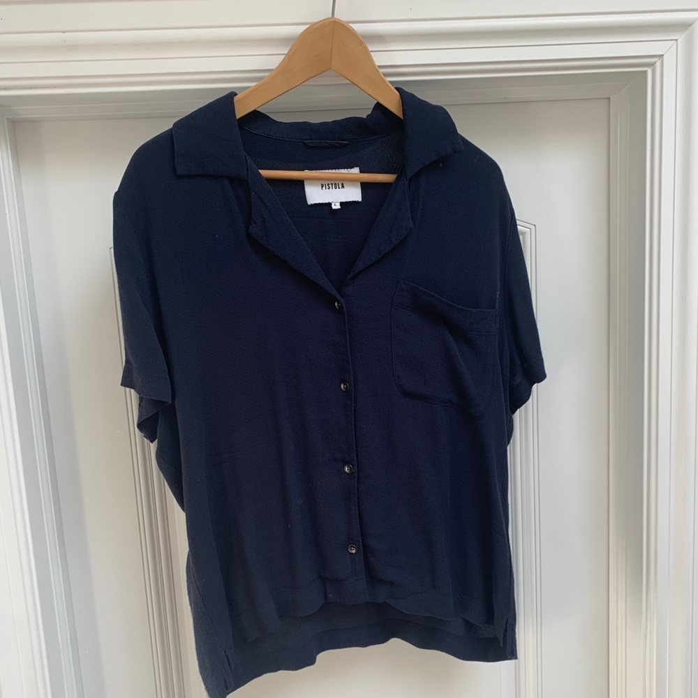 Pistola Navy short sleeve shirt - size L